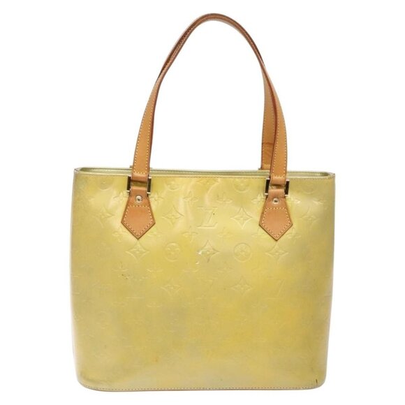LOUIS VUITTON Monogram Vernis Houston Hand Bag Gris - Picture 1 of 16